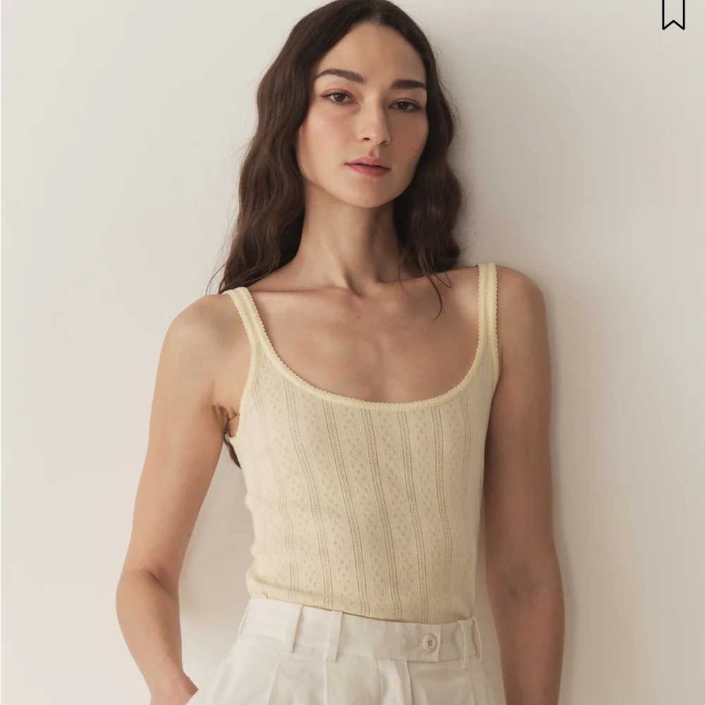 Doen SHAE TANK
IN CREME CITRON QUELLE JOLIE POINTELLE medium